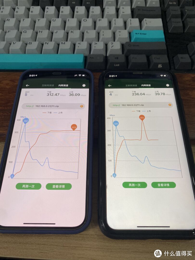 [INTJ狼测评]篇七：iphone 12与XR,WIFI6与WIFI5测速对比，mesh漫游测试  第13张