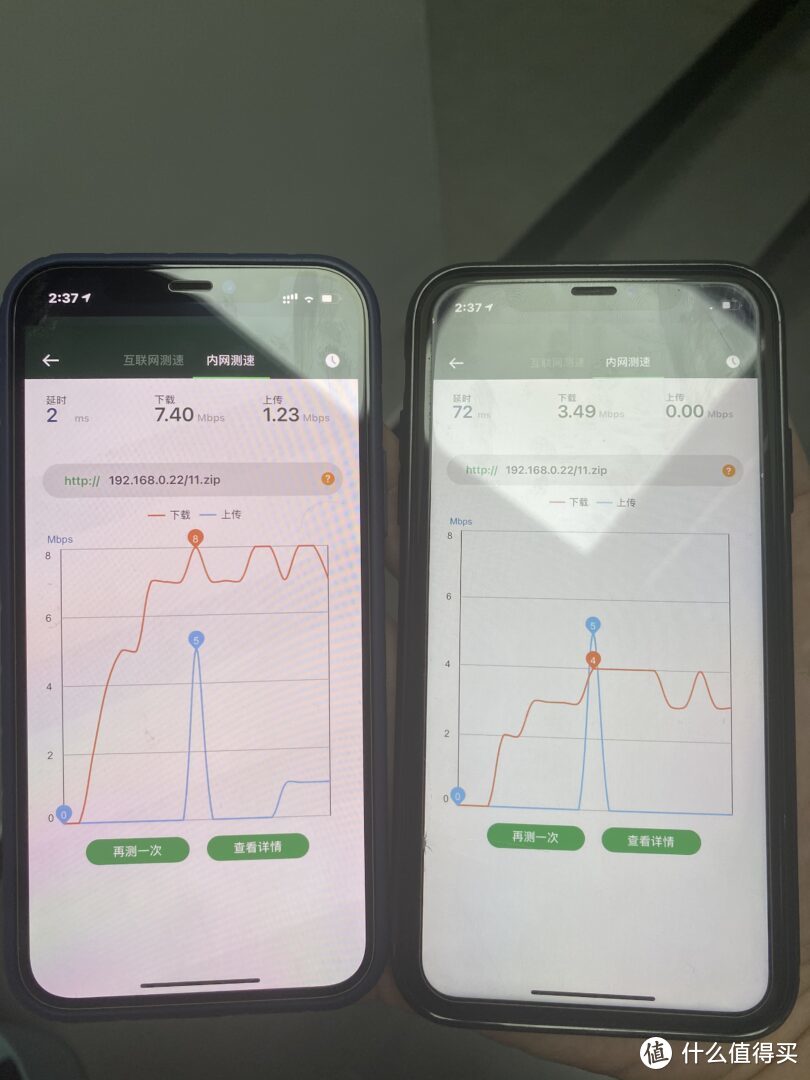[INTJ狼测评]篇七：iphone 12与XR,WIFI6与WIFI5测速对比，mesh漫游测试  第20张