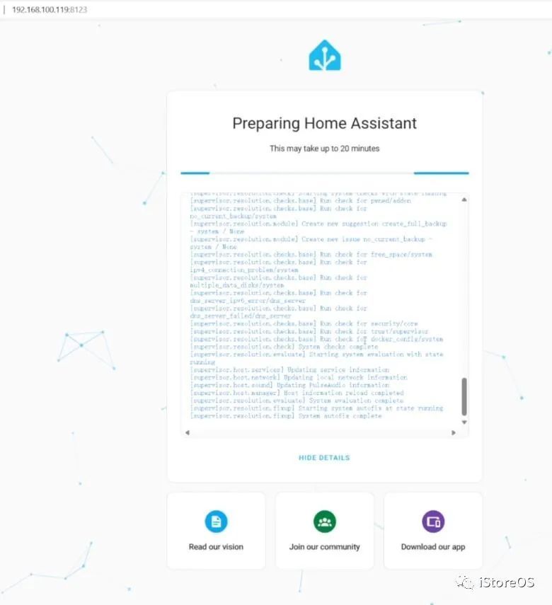 iStoreOS路由在KVM虚拟机环境下安装HomeAssistant